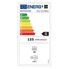 Dunavox vinska vitrina DAUF-46.145DB podpulno vgradna