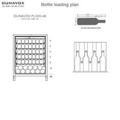 Dunavox vinska vitrina DAUF-46.138B podpulno vgradna