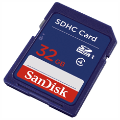 SanDisk 32 GB pomnilniška kartica SDHC razreda 4