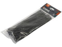 Extol Premium Extol Premium žičniški trakovi (8856170) črni, 380x7,6mm, 50ks, NYLON