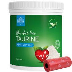 Pokusa Vitamini, dodatki za pse in mačke RawDietLine Taurine 400g + vrečke za iztrebke