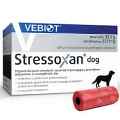 VEBIOT Vitamini, dodatki za pse Stressoxan dog 60 tablet + vrečke za iztrebke