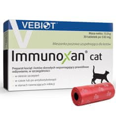VEBIOT Vitamini, dodatki za mačke Immunoxan cat 30 tablet + vrečke za iztrebke