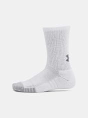 Under Armour Nogavice UA Heatgear 3pk Crew Yth-WHT XS