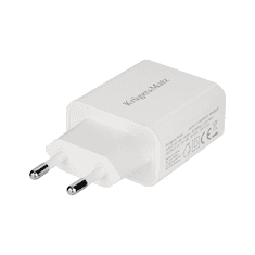 Krüger&Matz Polnilec USB Quick charger QC3.0, maks:18W, bele barve