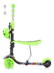 Chipolino Skuter Kiddy Evo 2v1 Green Graffiti