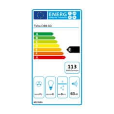 Teka DBB60N kuhinjska napa, 60 cm, 380 m3/h, 60 dB, 195W