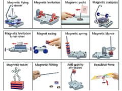 JOKOMISIADA Educational Magnet Science Kit 12in1 ZA3956