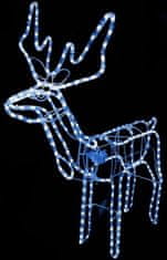GOTEL LED severni jelenček 97cm premikajoča glava modra