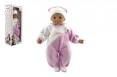Lutka/dojenček Hamiro 50cm, telo iz blaga, prekrito z rožnato in belo barvo