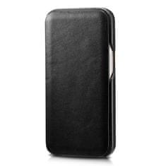 iCARER curved edge vintage folio leather case iphone 13 pro black (rix1303-bk)