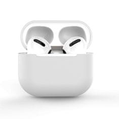 slomart Ohišje za AirPods 2 / AirPods 1 silikonsko mehko ohišje za slušalke bele barve