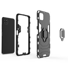 slomart ring armor case kickstand tough rugged cover za samsung galaxy a22 5g črn