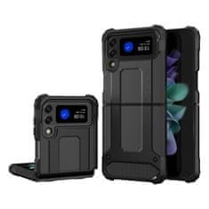 slomart hybrid armor case tough rugged cover za samsung galaxy z flip 3 črn