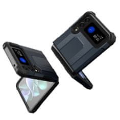 slomart hybrid armor case tough rugged cover za samsung galaxy z flip 3 črn