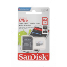 SanDisk Ultra microSDXC 64GB 100MB/s + adapter