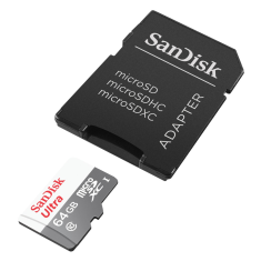 SanDisk Ultra microSDXC 64GB 100MB/s + adapter