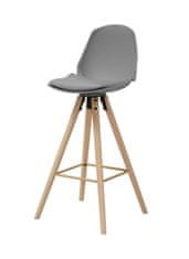 Fernity Barski stolček Oslo iz sivega lesa