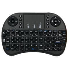 Northix Brezžična mini tipkovnica - QWERTY (črna) 