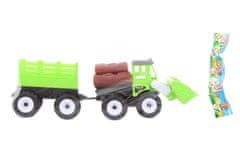 Traktor z nakladalnikom in vlečnim vozilom