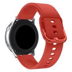 slomart silikonski trak tisoč smartwatch band univerzalni 20mm rdeča