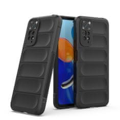 HURTEL MAGIC SHIELD CASE ZA XIAOMI REDMI NOTE 11, UPOGLJIV, OKLEPNI OVITEK, ČRN