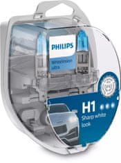 Philips Avtomobilska žarnica H1 2258WVVUSM, WhiteVision ultra, 2 kosa v paketu