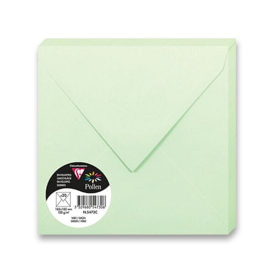 barvna kuverta 165 × 165 mm, limetina zelena, 20 kosov, 165 × 165 mm