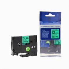 Toner123 Kompatibilen trak za Brother TZe-731 / TZ-731 / PT / P-Touch 12mm - črn izpis / zelen trak