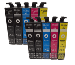 Toner123 Komplet Epson 10x 29XL / (T2991, T2992, T2993, T2994) Expression Home XP-235, XP-332, XP-335, XP-432, XP-435 kompatibilne kartuše (10) - 4x črna, 2x cyan, 2x magenta, 2x rumena