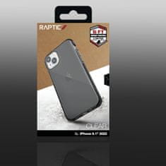 RAPTIC x-doria clear case iphone 14 oklepna prevleka siva