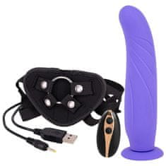 Seven Creations Strap-On vibracijski dildo, 24 cm