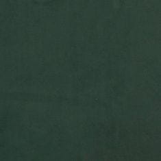 Vidaxl Posteljni okvir temno zelen 120x200 cm žamet