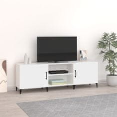 Vidaxl TV omarica bela 150x30x50 cm inženirski les