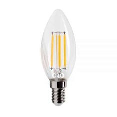 ORO LED sijalka fillament E14 6W 806lm svečka nevtralno bela 4000K steklena