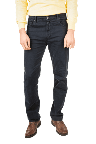 HOLIDAY JEANS Moške klasične keper hlače 3141/01802 Rjava / 48