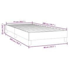 Vidaxl Box spring posteljni okvir črn 80x200 cm blago