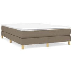 Vidaxl Box spring posteljni okvir taupe 140x190 cm blago