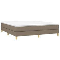 Vidaxl Box spring posteljni okvir taupe 180x200 cm blago