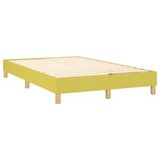 Vidaxl Box spring posteljni okvir zelen 120x200 cm blago