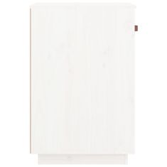 Vidaxl Omarica za pisalno mizo bela 40x50x75 cm trdna borovina