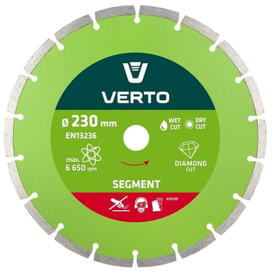 Verto Segmentirani diamantni disk 230 mm