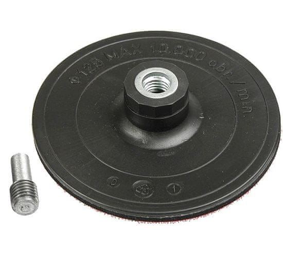 Verto Prilagodljiv disk z Velcro 125mm m14 + držalo