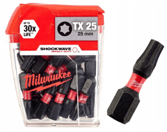 Milwaukee Torx tx25 25mm bit 25 kosov.