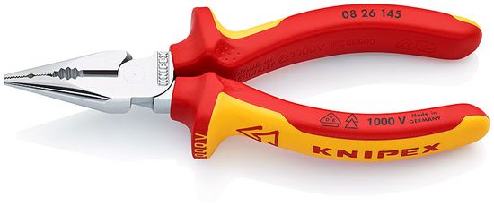 Knipex Večnamenske klešče s koničastimi čeljustmi iz pvc145mm