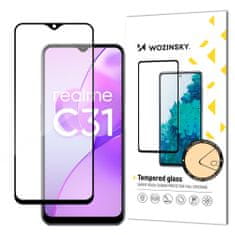 WOZINSKY WOZINSKY SUPER DURABLE FULL GLUE FULL SCREEN TEMPERED GLASS WITH FRAME CASE FRIENDLY REALME C31 BLACK