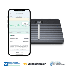 Withings Body Cardio Full Body Composition tehtnica, črna