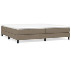 Vidaxl Box spring posteljni okvir taupe 200x200 cm blago