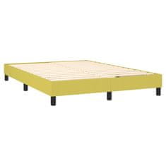 Vidaxl Box spring posteljni okvir zelen 140x190 cm blago