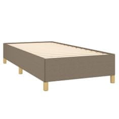 Vidaxl Box spring postelja z vzmetnico taupe 80x200 cm blago